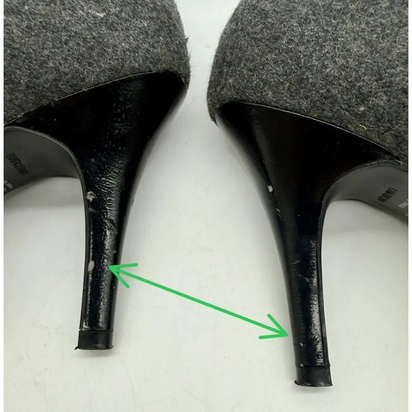 Fioni Heels Dark Gray Fabric Stiletto Women’s‎ Size 9 Sexy 71572-19 See Notes - Picture 9 of 11